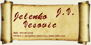 Jelenko Vesović vizit kartica
